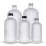 Round Glass Drink Bottles 750ml 1000ml Empty Clear Boston Glass Bottles