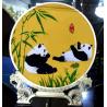 Buy cheap Custom Chinese Luxury Cloisonne Colorful Metal Round Plates from wholesalers