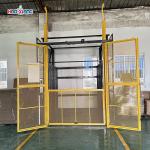 Yellow 2 Ton Hydraulic Residential Cargo Lift Electric Freight Lift Elevator