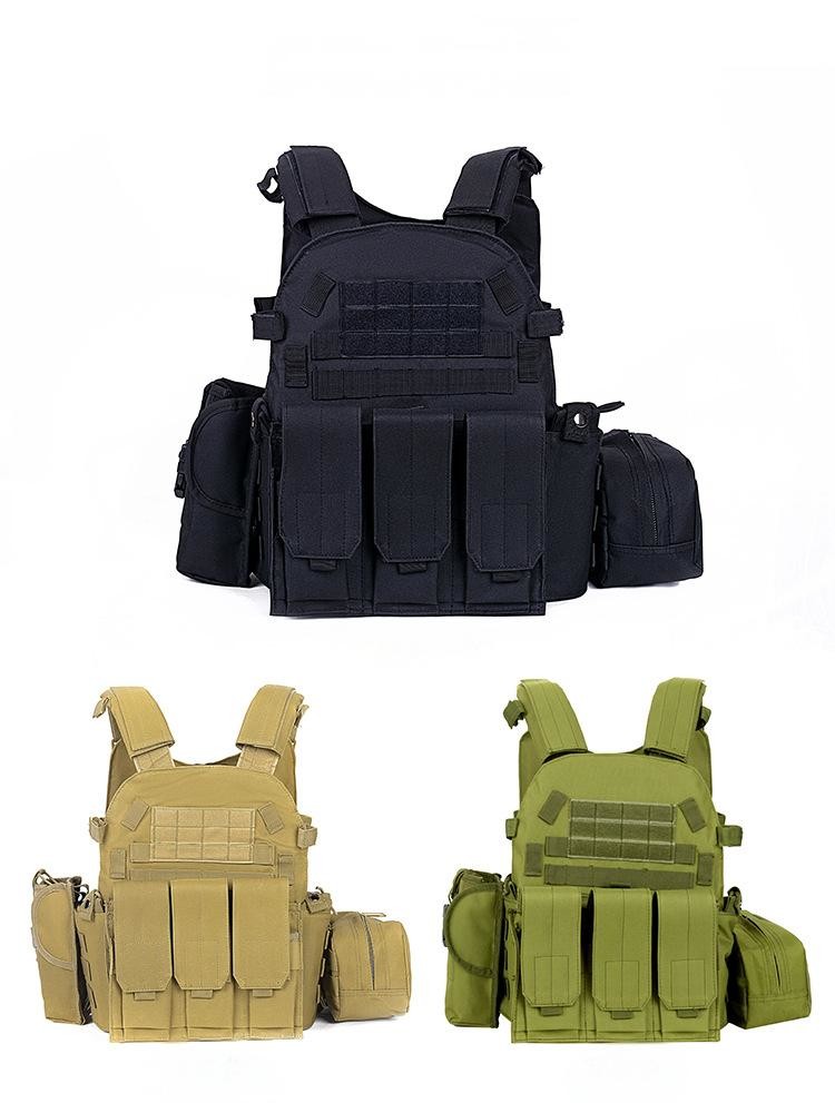 Quick Release Nylon Military Tactical Vest Khaki Bulletproof Waterproof For Body Armour
