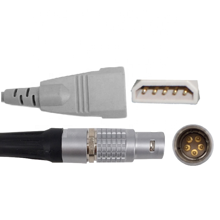IBP adapter cable compatible for Jostra Metal 5pin single position monitor to PVB transducer
