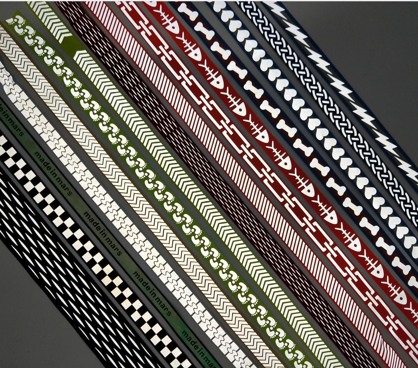 Double Sided Intercolored Reflective Silk Webbing Custom Printed Nylon Belt Webbing Strap