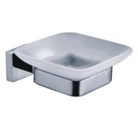 Buy cheap Modern Square Shape Solid Stainless steel satin Shower Soap Dish Holder product
