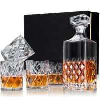 Buy cheap Wholesale Fashion High Quality Lead-Free Crystal Luxury Whiskey Decanter Set product