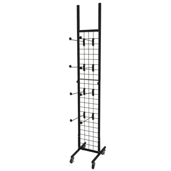 Buy cheap 300mm Width 1800mm Height Clothing Organizer Rack , Chappal Hanging Stand black from wholesalers