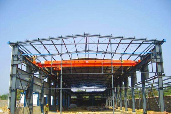 Buy cheap Industrial Steel Frame Buildings / Heavy Duty Metal Workshop Construction from wholesalers