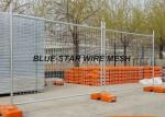 Hot Dipped Galvanized Welded Wire Fence Panels , Temporary Wire Mesh Fence