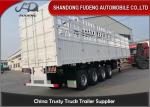 Steel Mechanical Suspension 60T 4 Axle Fence Trailer