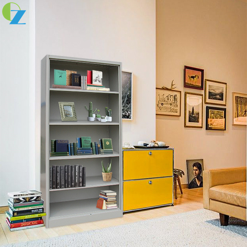 Knock Down Metal Open Bookshelf Steel Office Storage Cabinet 0.5mm-1.2mm
