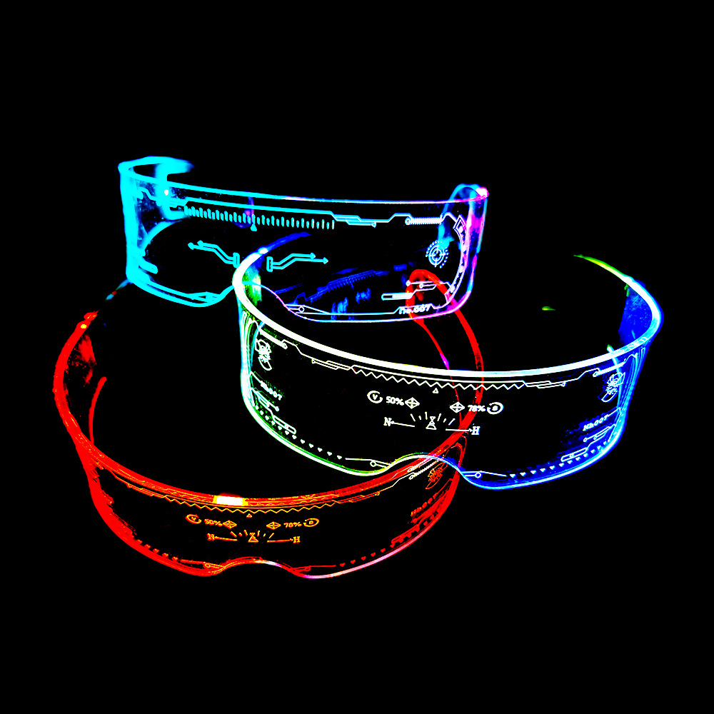 Luminous Glasses Blinds Glow Sunglasses For Cold Light Party Bar Flash