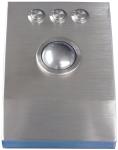 Rugged metal Stainless steel desktop 38mm laser trackball with 1200 DPI