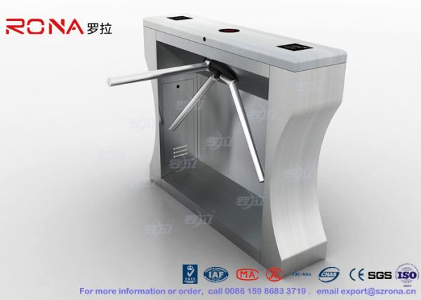 304 Stainless Steel Revolving Pedestrian Turnstile Gate Multi - Alarm Rotate