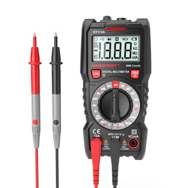Buy cheap Black Automatic Digital Multimeter 200mV/2V/20V/200V/600V 10A AC DC Resistance from wholesalers