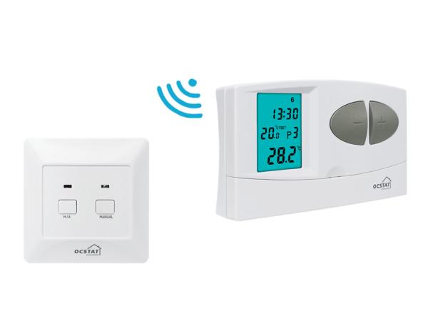 Riseem EL Back Light Weekly Programmable RF Room Thermostat For Underfloor