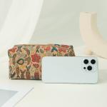 VINTAGE TRUE WOOD PRINT CORK COIN PURSE BARK PRINT COIN BAG KEY SMALL SQUARE BAG