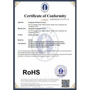 Zhongshan IPS Electric Factory Certifications