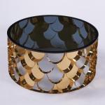 Round Dia 100cmx45cm SS Coffee Table for Italian Contemporary Living Room
