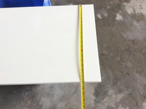 White Engineered Quartz Stone Countertops , Quartz Bathroom Countertops Kitchen
