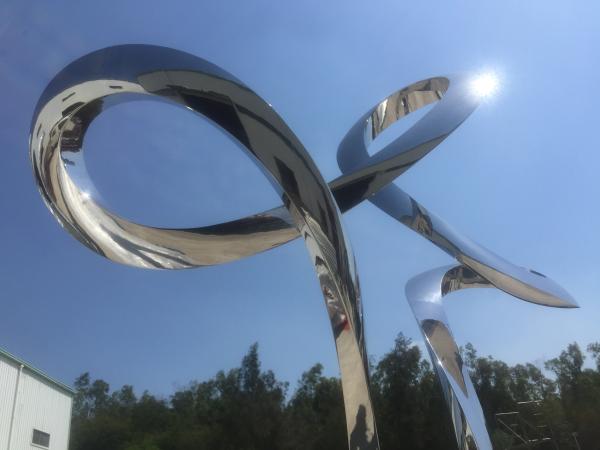 Buy cheap Garden Outdoor Metal Sculpture Metal Abstract Style For Square Decoration from wholesalers