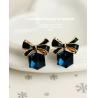 Buy cheap 2018 Fashion Diamend Butterfly Shape Earrings Ear Drops Silver Exported Korea Fashion from wholesalers
