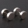 Buy cheap Black Color Unique Mens Stud Earrings Stainless Steel Body Piercing Jewelry Barbell Earrings from wholesalers