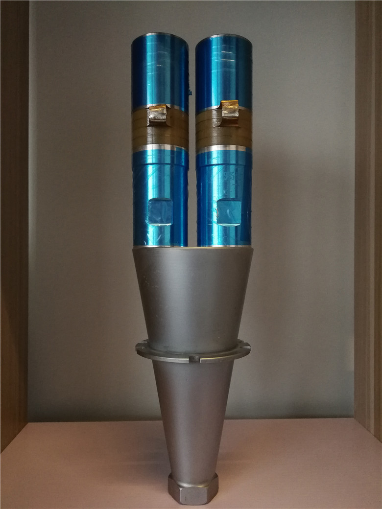 Durable Ultrasonic Oscillator , Double Horn High Power Ultrasonic Transducer Welding