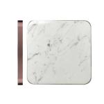 Real Marble Square QI Wireless Charger 10W 7.5W For Phone Distance 2-10mm