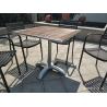 Buy cheap Cross Table base Aluminum Table leg Outdoor Furniture Leisure Table chair from wholesalers
