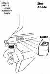 Military Magnesium Anode For Johnson Evinrude Gearcase Magnesium Anode Replaces