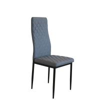 Buy cheap Upholstered Diamond Lines ODM Grey Fabric Dining Chairs product