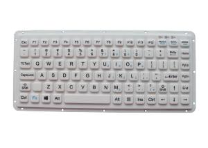 China IP67 Washable Medical Silicone Industrial Keyboard With Membrane Key Switch on sale