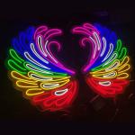 Custom Neon Sign Lights for Bedroom Decoration Rainbow Hanging Fashion Night