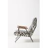 Buy cheap Maura Printed Quentin Fiberglass Lounge Chair With Leather Headrest from wholesalers