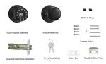 Interior Room Deadbolt Digital Door Lock Aluminium Button Switch Office Door