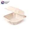 Buy cheap Food grade eco friendly disposable biodegradable 550ml cornstarch plastic hamburger boxes from wholesalers