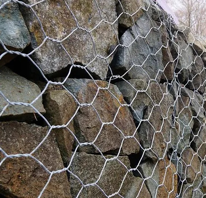 Heavy Duty Gabion Basket For Soil Erosion Control Woven Mesh Wire Easy Assembly Wooden Pallet Pack