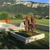 Buy cheap Gnee Garden Tulip Flower Shape Custom Metal Yard Sculptures For Backyard from wholesalers