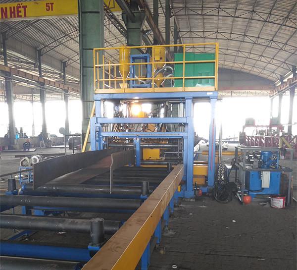 Buy cheap WSHJ-1500 H Beam Welder Horizontal 5 - 16mm Web Automatic Beam Welding Machine from wholesalers