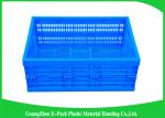 Virgin PP Black Plastic Storage Boxes , Recyclable Collapsible Plastic