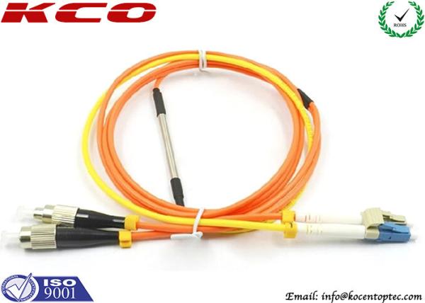 Buy cheap Mode Condition Fiber Optic Patch Cord / FC to LC Multimode Duplex Fiber Optic Cable from wholesalers