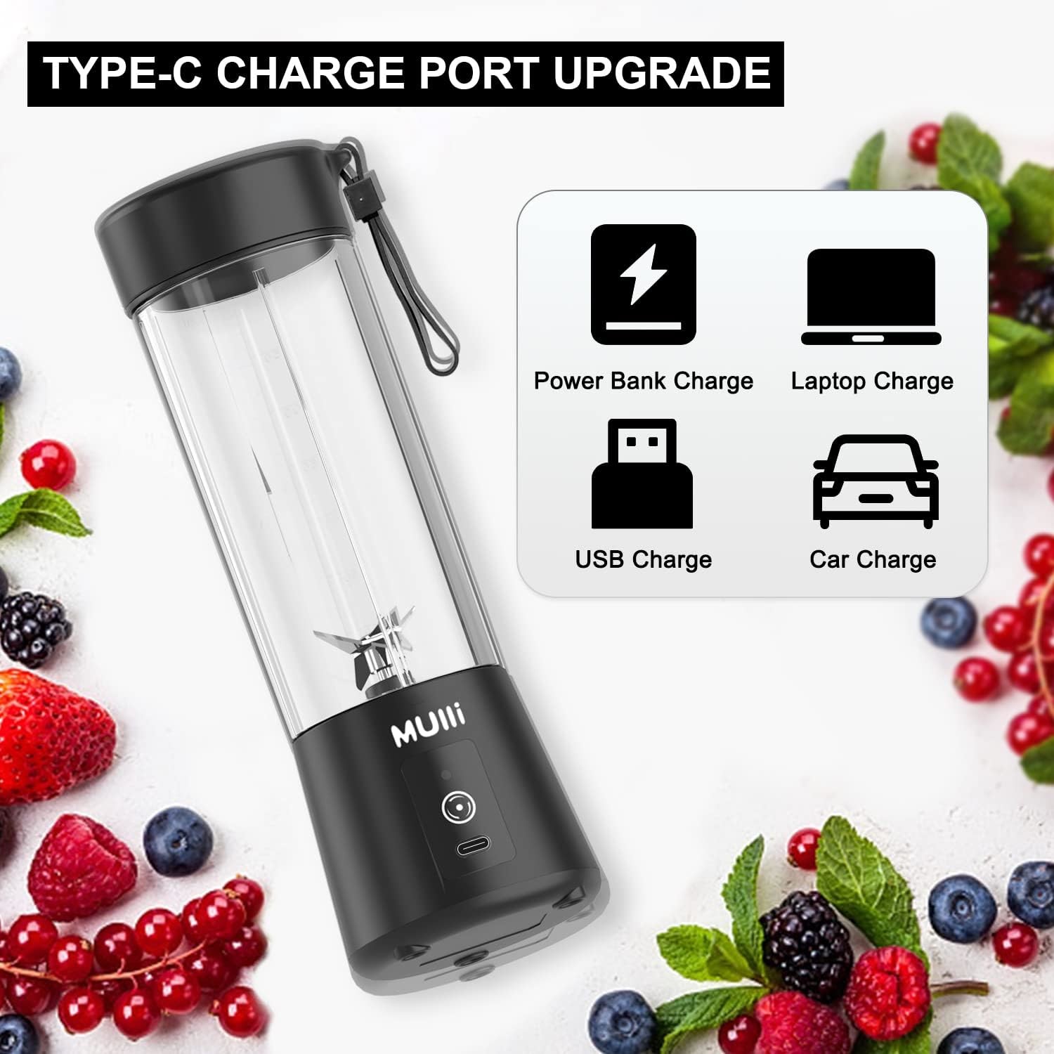 Braising Cups for Smoothie and Shakes Mini Blender with Six Blades for Baby Food Travel Gym and More