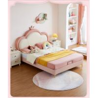 Buy cheap 1.2 M Girl Princess Bed Child Simple Wind Flower / Cloud Modern Bedroom product
