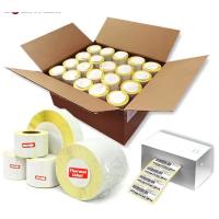 Buy cheap Adhesive Thermal Label Blank Thermal Label Adhesive Barcode Sticker with yelllw product