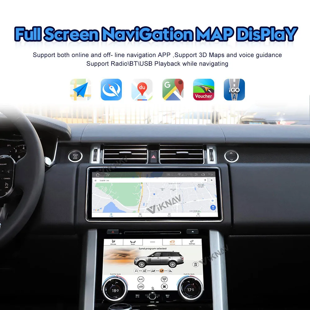 12.3 Inch Touch Screen Car Radio For Land Rover Range Rover Vogue L405 2013-2017 Multimedia Player GPS Navigation