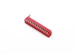 Micro Match IDC Cable Connector 1.27 Mm 06 Ways Red Color PA46 Insulation