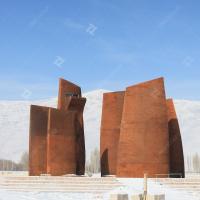 Buy cheap Outdoor Nature Rusted Metal Sculpture , Large Corten Steel Architecture product