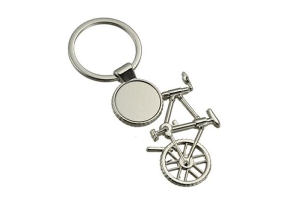 Buy cheap Bicycle Metal Laser Engraved Keyrings Logo Bike Key Chain Souvenir Gift from wholesalers