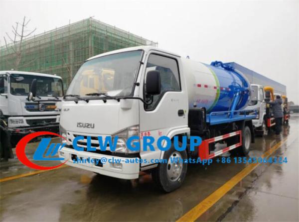 Buy cheap Euro V Diesel Engine 4000L 98HP ISUZU Sewage Pump Truck from wholesalers
