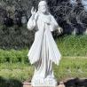Buy cheap White Marble Divine Mercy Statue Of Jesus Sacred Heart Jesus Sculpture Life Size Religious Decoration Church from wholesalers