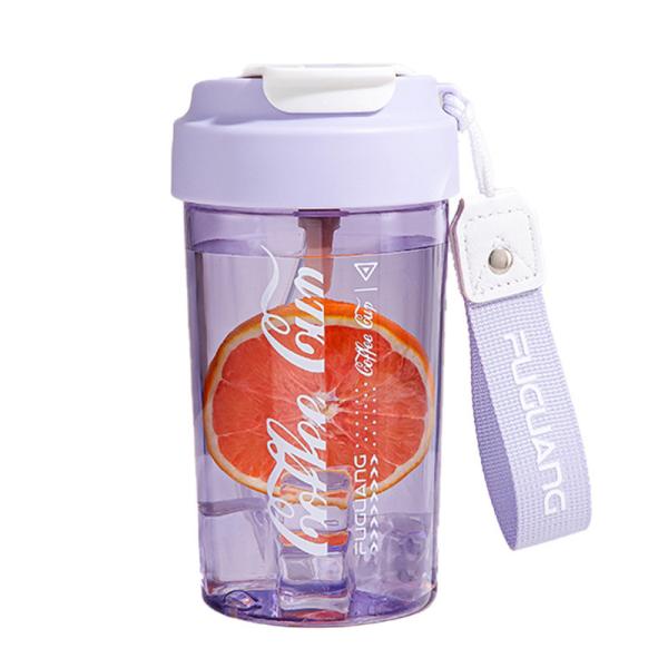 Buy cheap Leakproof 550ml Tritan Bpa Free Water Bottle Safe Creative High Appearance Summer Single Wall Coffee Mug Bottle Multifunctional Use With Customized from wholesalers